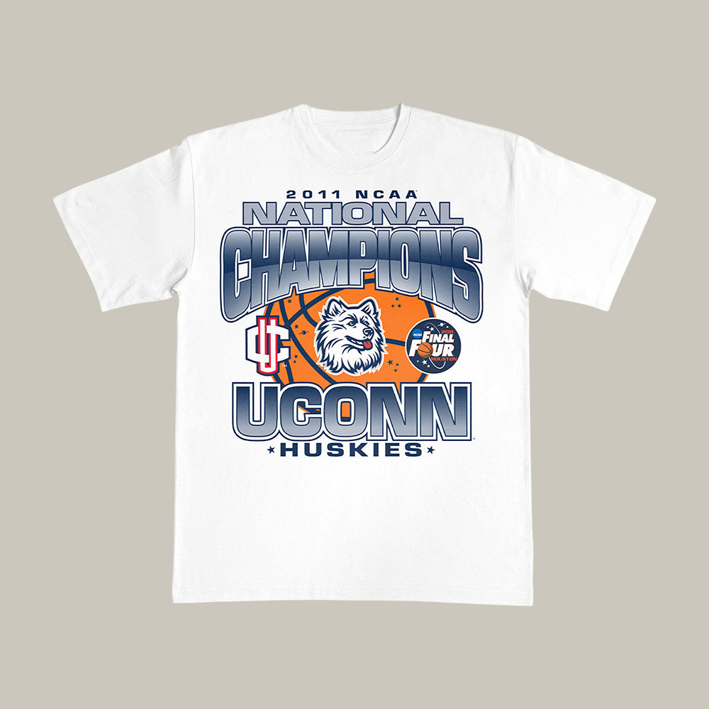 UConn Huskies Basketball Final Four T-Shirt Game Day Clothing Present For Father's Day