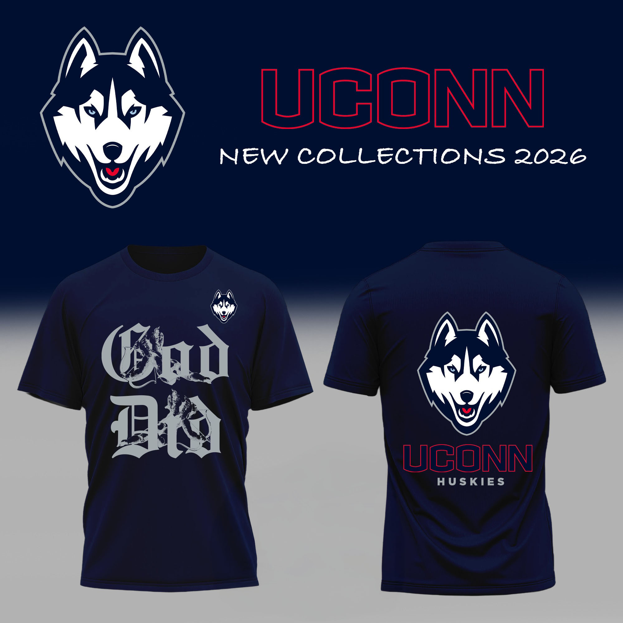 UConn Huskies Basketball Team T-Shirt 2026 NCAA UConn Huskies Final Four Clothes Basketball Lover Gift