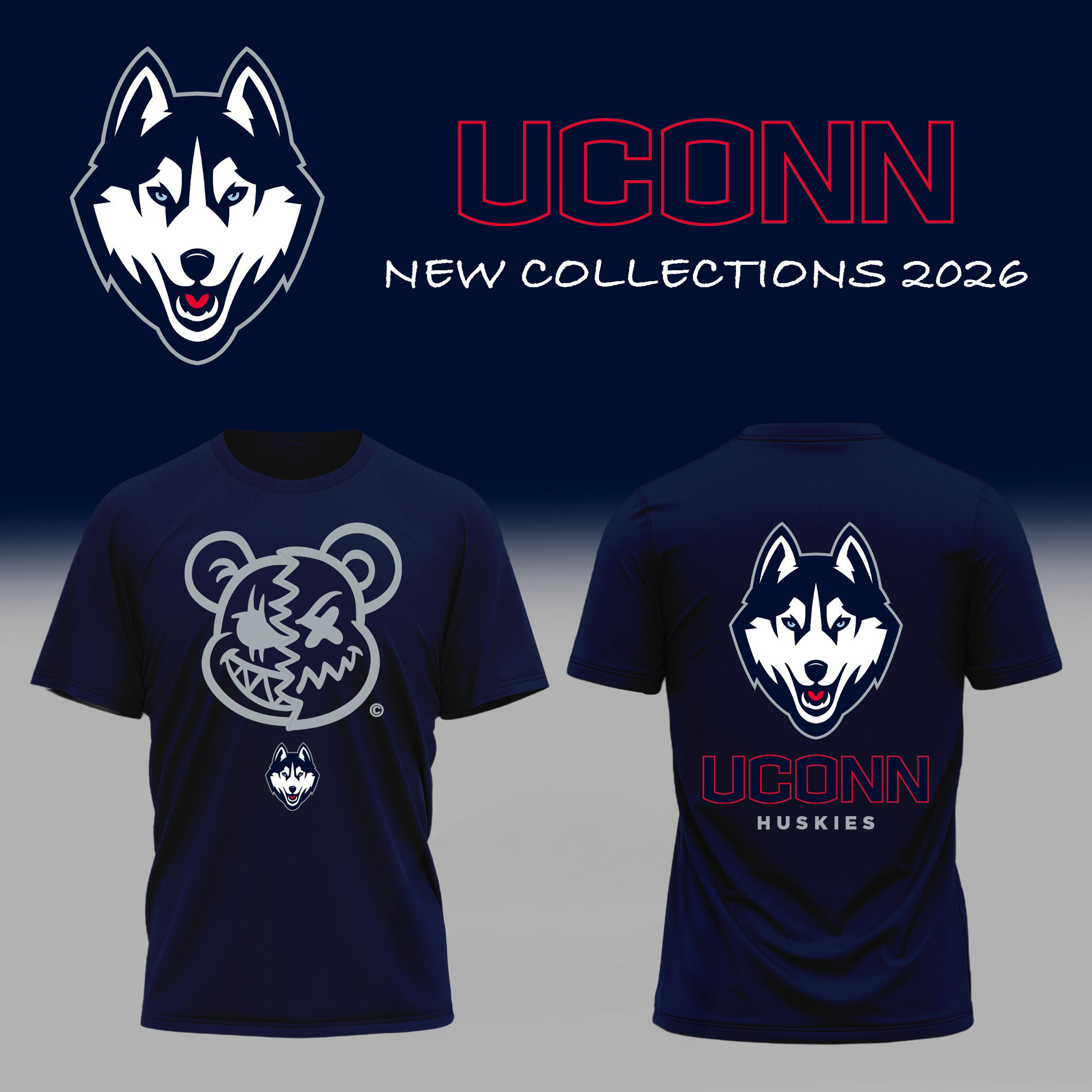 UConn Huskies Basketball Team T-Shirt 2026 NCAA UConn Huskies Final Four Merch Fan Gift For Him