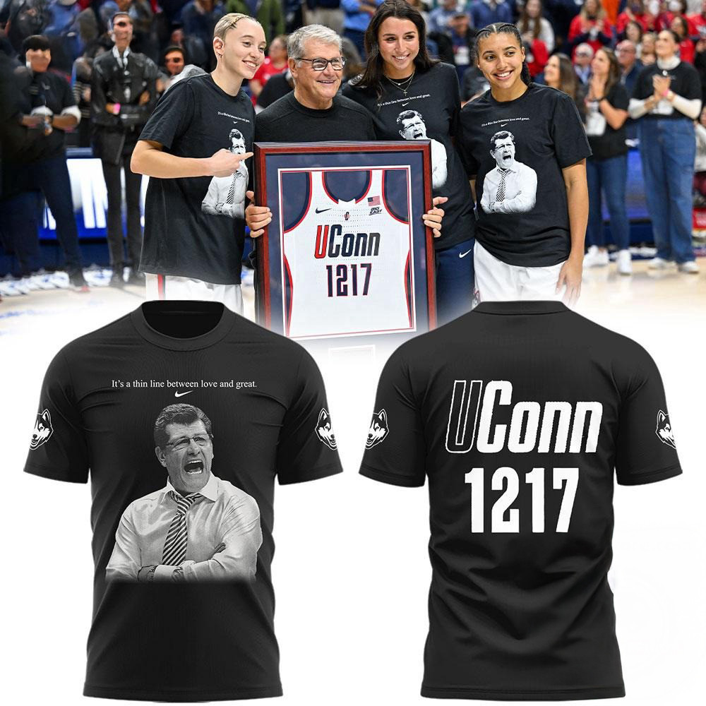 UConn Huskies Geno Auriemma 3D Shirt Great Gifts For Softball Fans