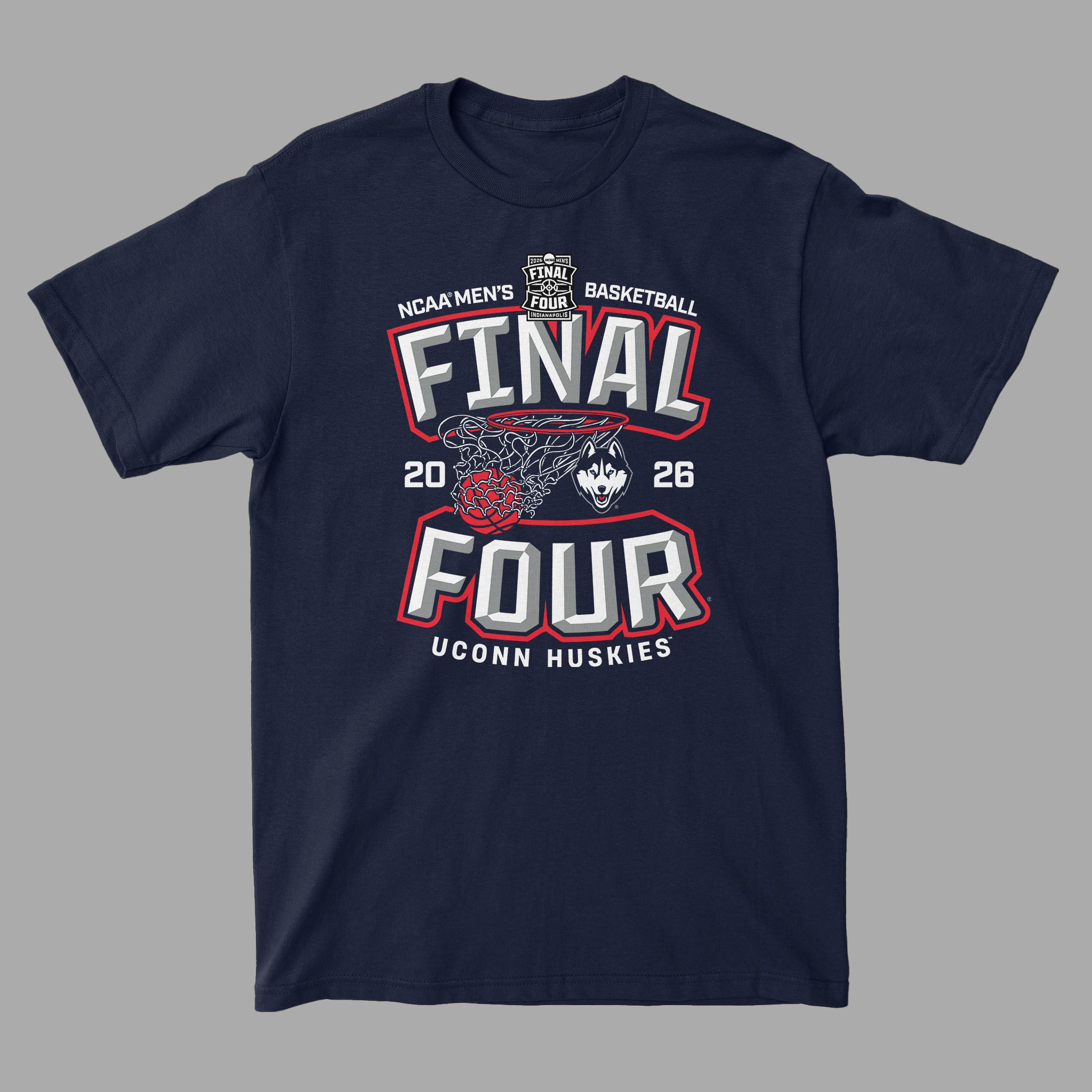 UConn Huskies Men's Basketball Final Four T-Shirt Game Day Shirt Best Gift For Basketball Lovers