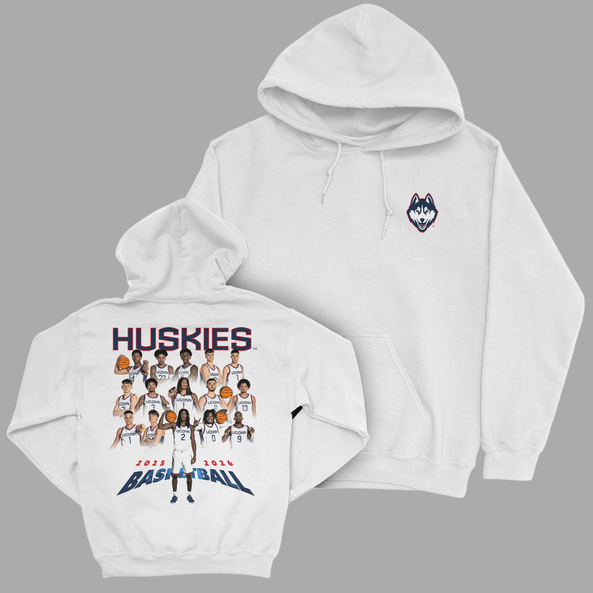 UConn Huskies Men's Basketball Team Hoodie 2026 March Madness Bracket Apparel Basketball Gear