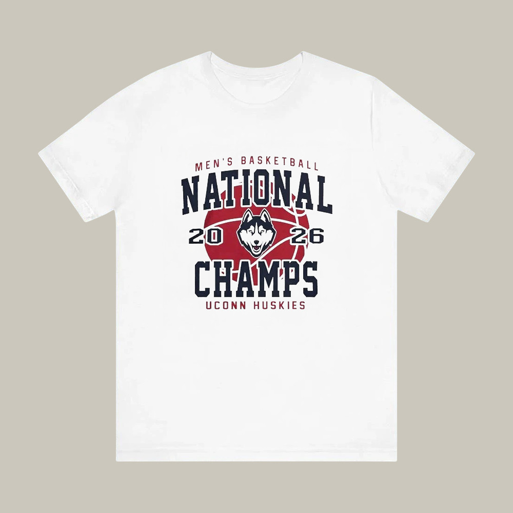 UConn Huskies NCAA Men's Basketball National Championship T-Shirt Indianapolis Indiana Clothes
