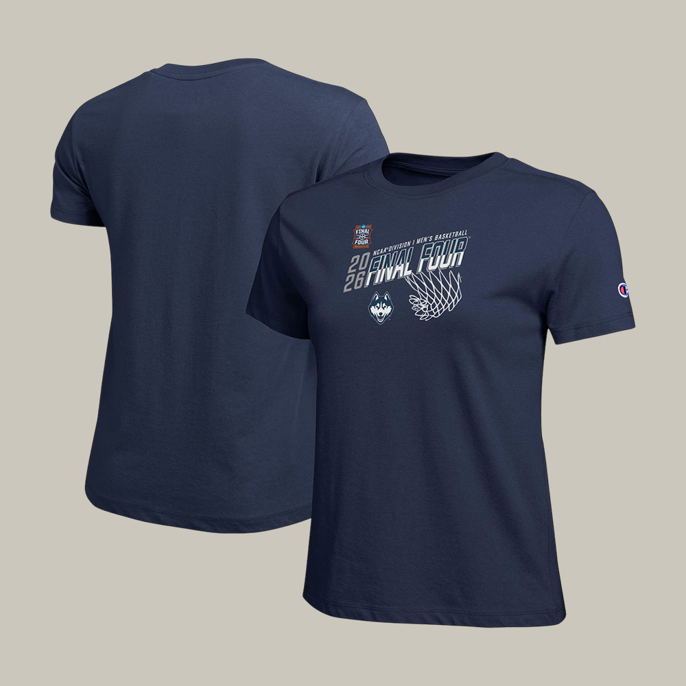 UConn Huskies NCAA Men's Basketball T-Shirt March Madness Final Four Merch Present For Wife