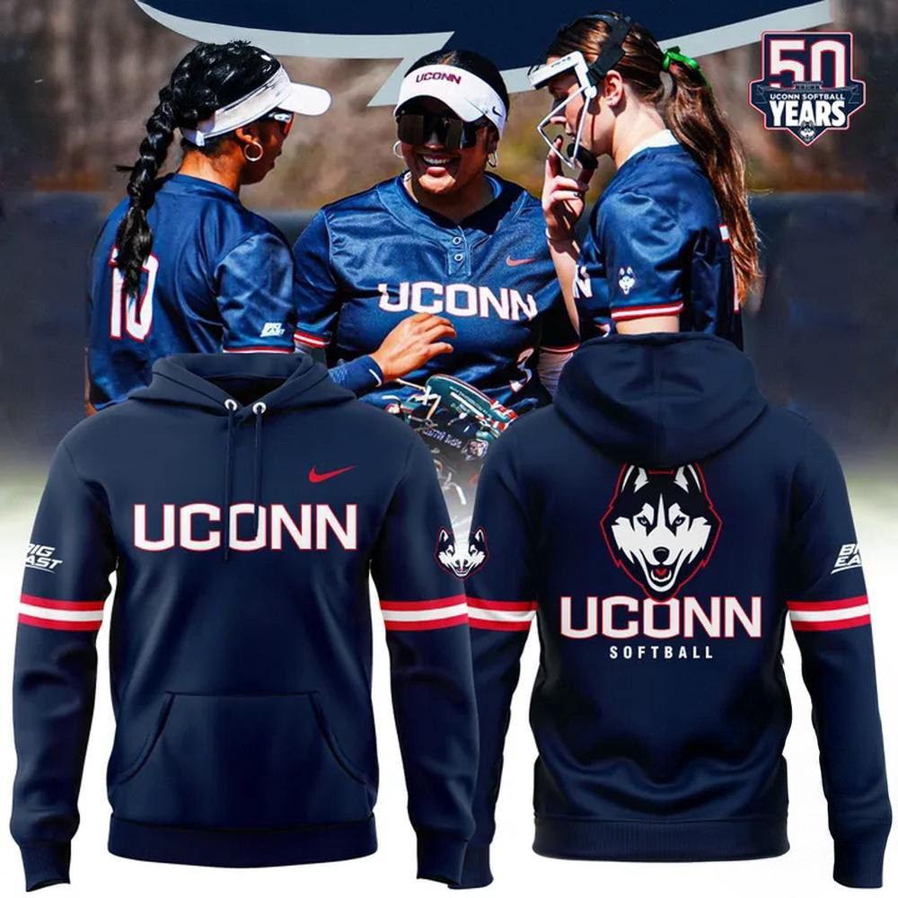 UConn Huskies Softball New Season 2025 Hoodie Gifts For Softball Fan