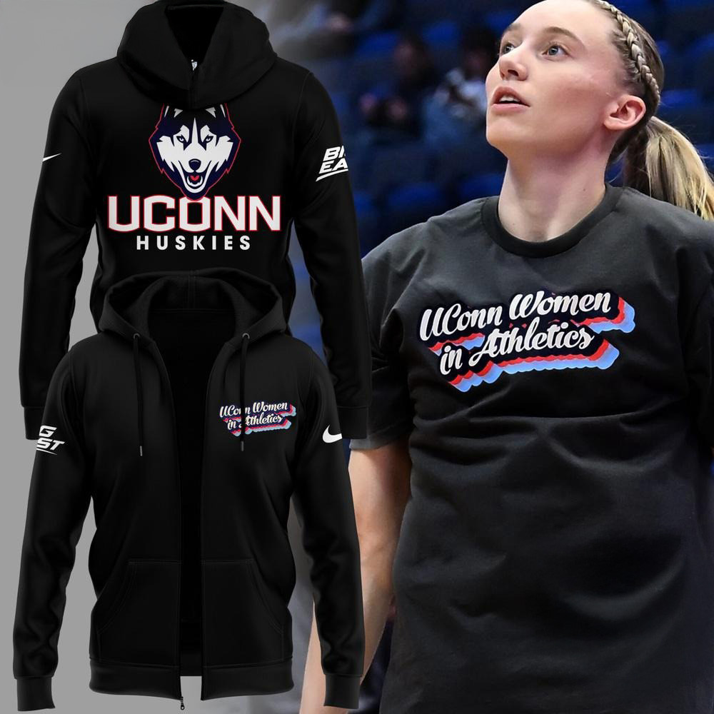 UConn Huskies Women's Basketball 2025 In Athletics Zip Hoodie Gift For Basketball Lover