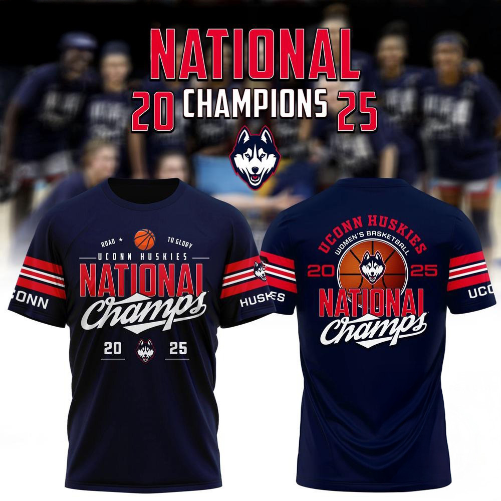 Uconn Huskies Women's Basketball 2025 National Champions Shirt Presents For Basketball Fans