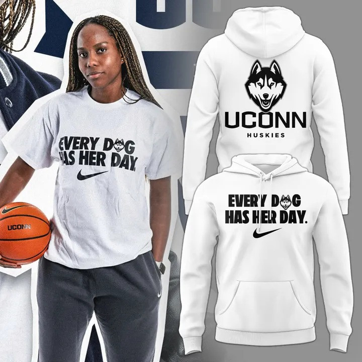 Uconn Huskies Women's Basketball National Championship Hoodie 2025 Every Dog Has Her Day