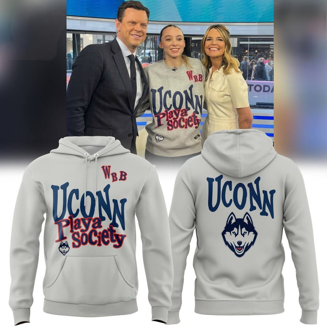 UConn Huskies Women's Basketball x Playa Society Special Hoodie Fans Gifts