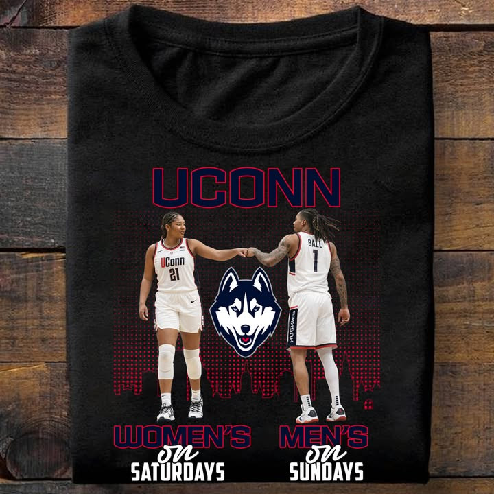 Uconn Men Women Fist Bump Basketball T-Shirt March Madness Basketball Clothes Gift For Brother