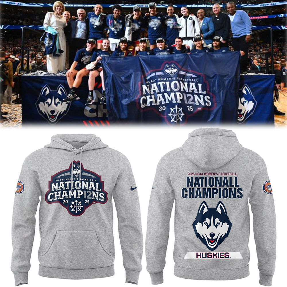 Uconn National Championship Hoodie 2025 NCAA Women's Basketball Champions Unique Gifts