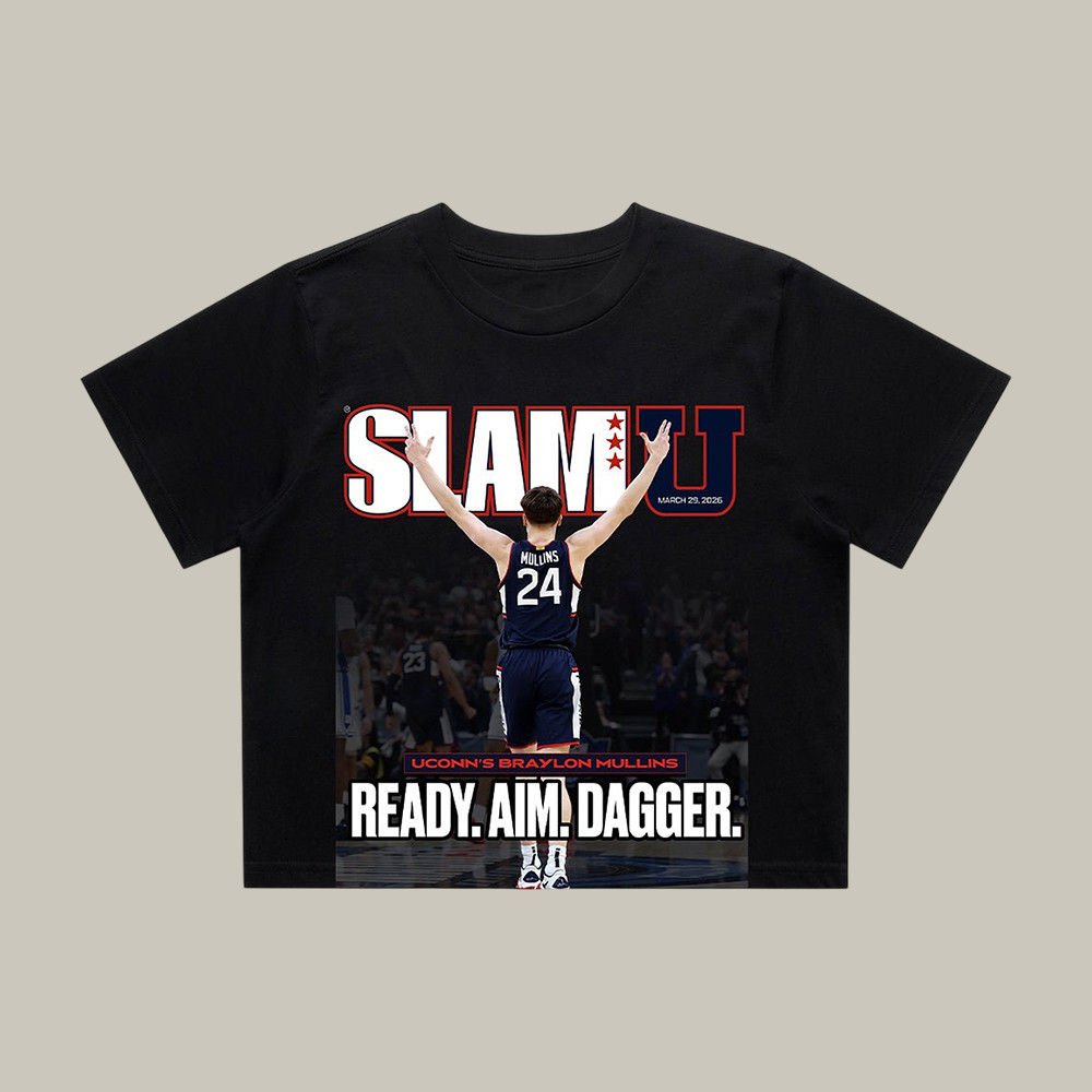 Uconn SLAM Braylon Mullins Baksetball Crop Top 2026 Basketball Final Four Merch Gift For Wife