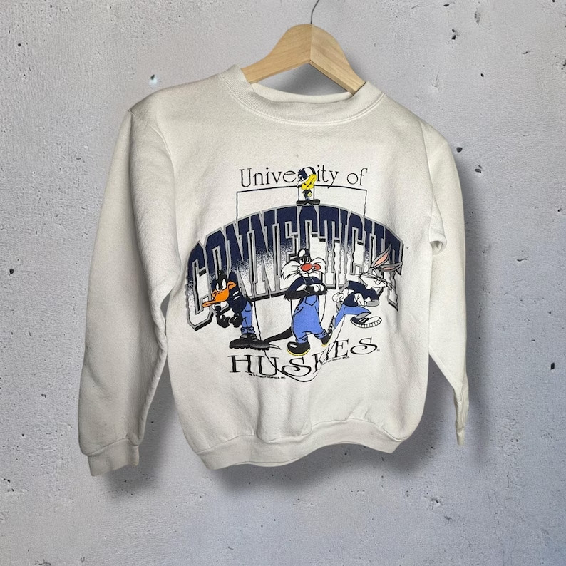 UConn University Of Connecticut Huskies Looney Tunes Basketball Apparel Gift For Cartoon Lovers