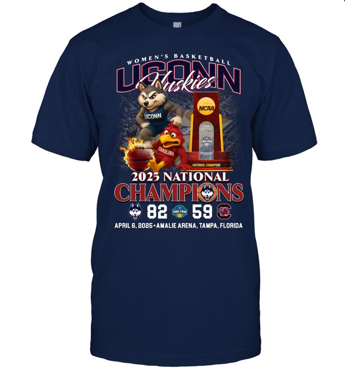 UConn WBB National Champions T-Shirt Senior Night Gifts For Basketball Players