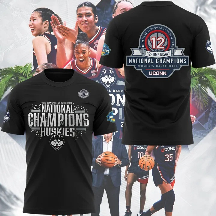 Uconn Women's Basketball National Champions 2025 Shirt Cool Gifts For Basketball Lovers