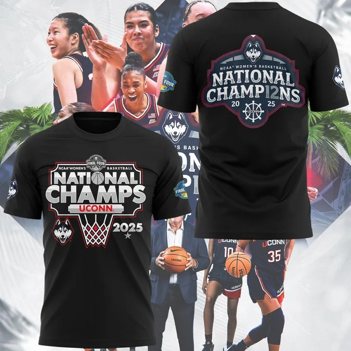 Uconn Women's Basketball National Champions 2025 Shirt Gifts For Basketball Lovers Him Her