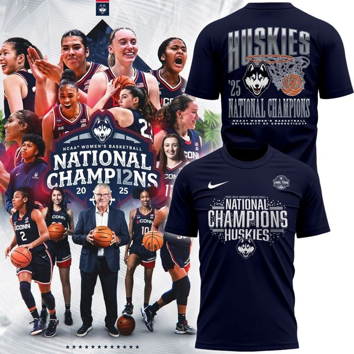 Uconn Women's Basketball National Champions 2025 Shirt Uconn Huskies Fan Gear Unique Gifts