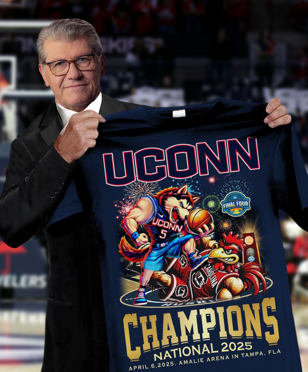Uconn Women's Basketball National Champions 2025 T-Shirt Uconn Huskies Gifts For Men Women