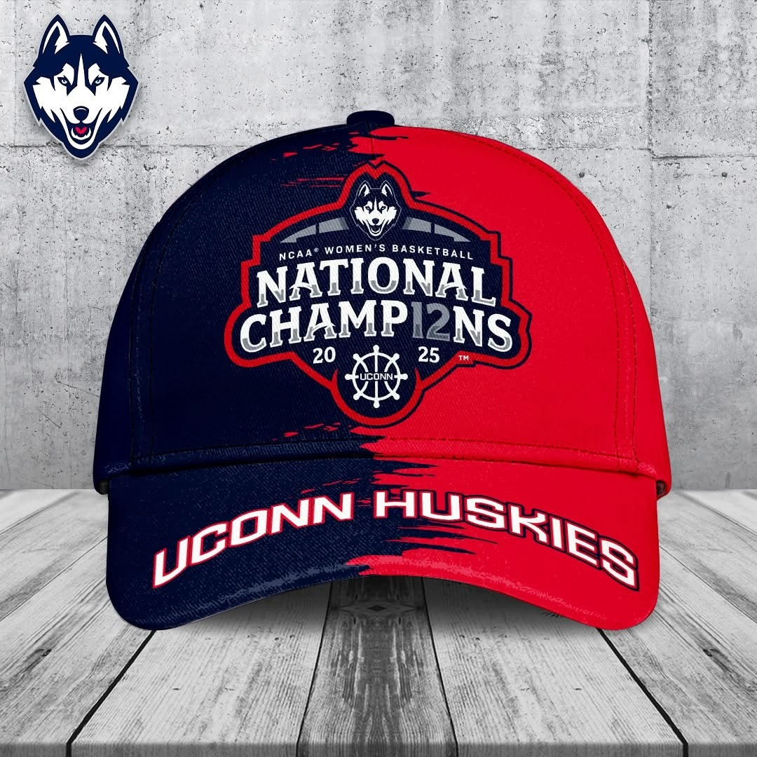 Uconn Women's Basketball National Championship 2025 Hat Fan Gear Merch Cap Best Gifts