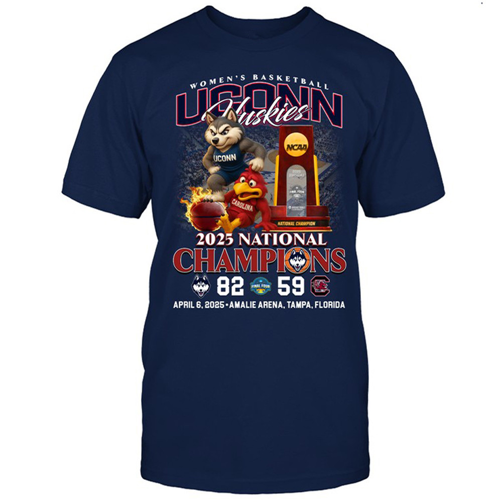 Uconn Women's Basketball National Championship Shirt 2025 Gifts For Basketball Fans Lovers