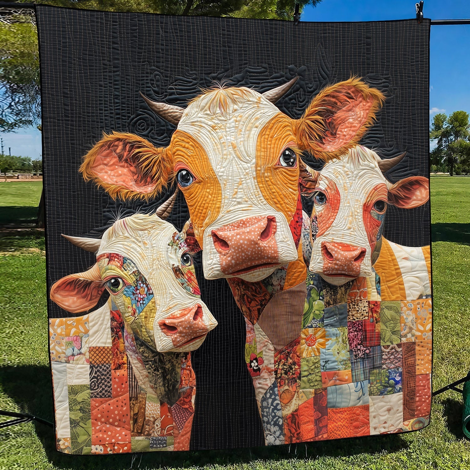 Udderly Adorable Quilted Blanket Cow Gifts For Cow Loversr