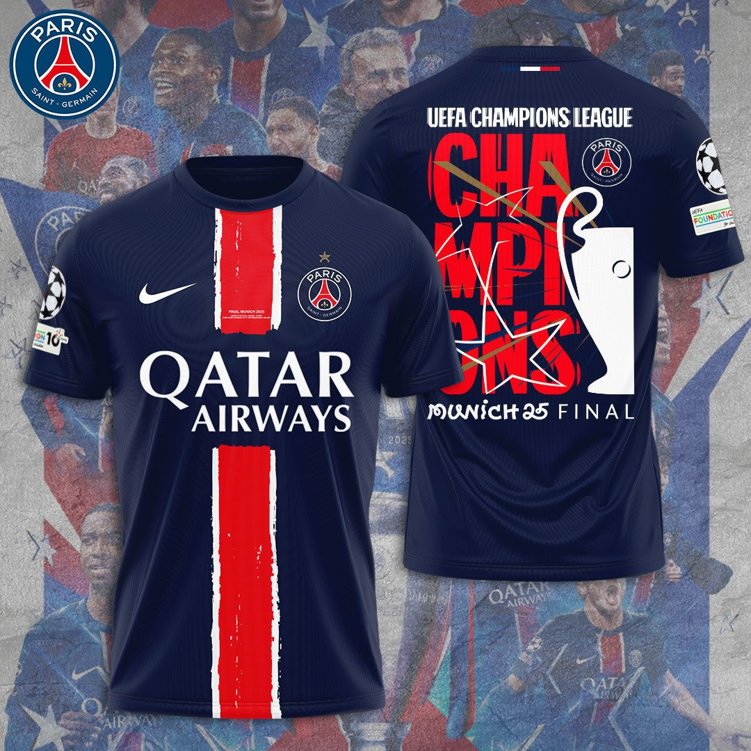UEFA Champions League 25 Final T-Shirt Best Gifts For Football Fans