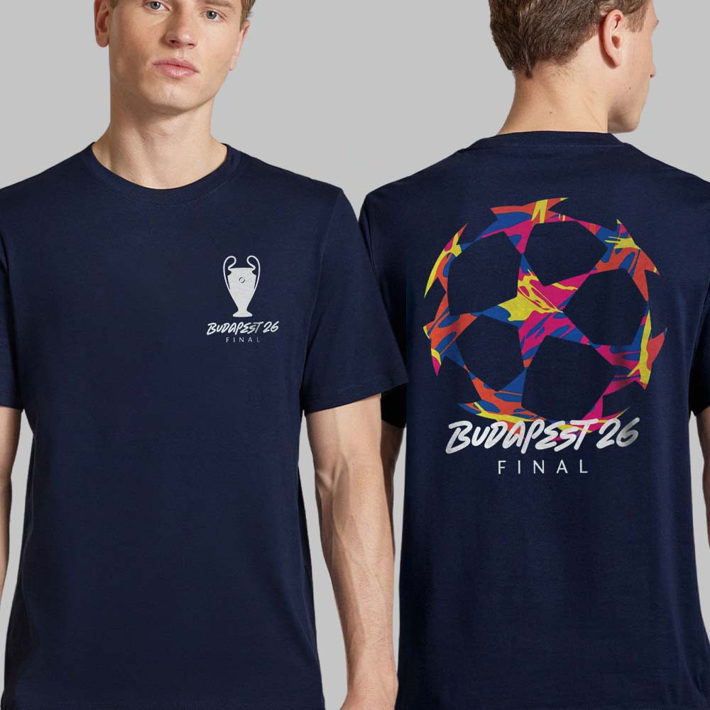 UEFA Champions League Budapest 26 Final Starball T-Shirt Football Clothes Father's Day Gift