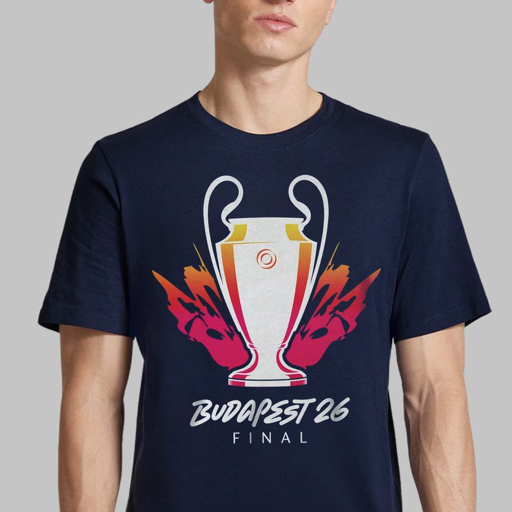 UEFA Champions League Budapest 26 Final Trophy T-Shirt Football Fan Merch Mother's Day Gift