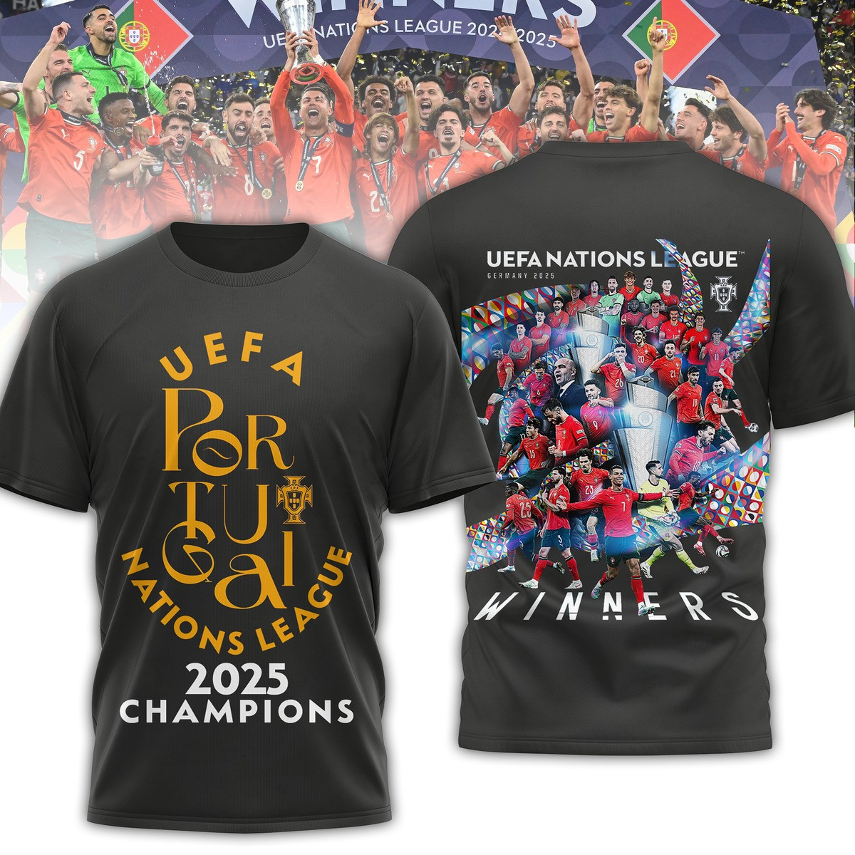 UEFA National League 2025 Champions T-Shirt For Fans Gifts For Him