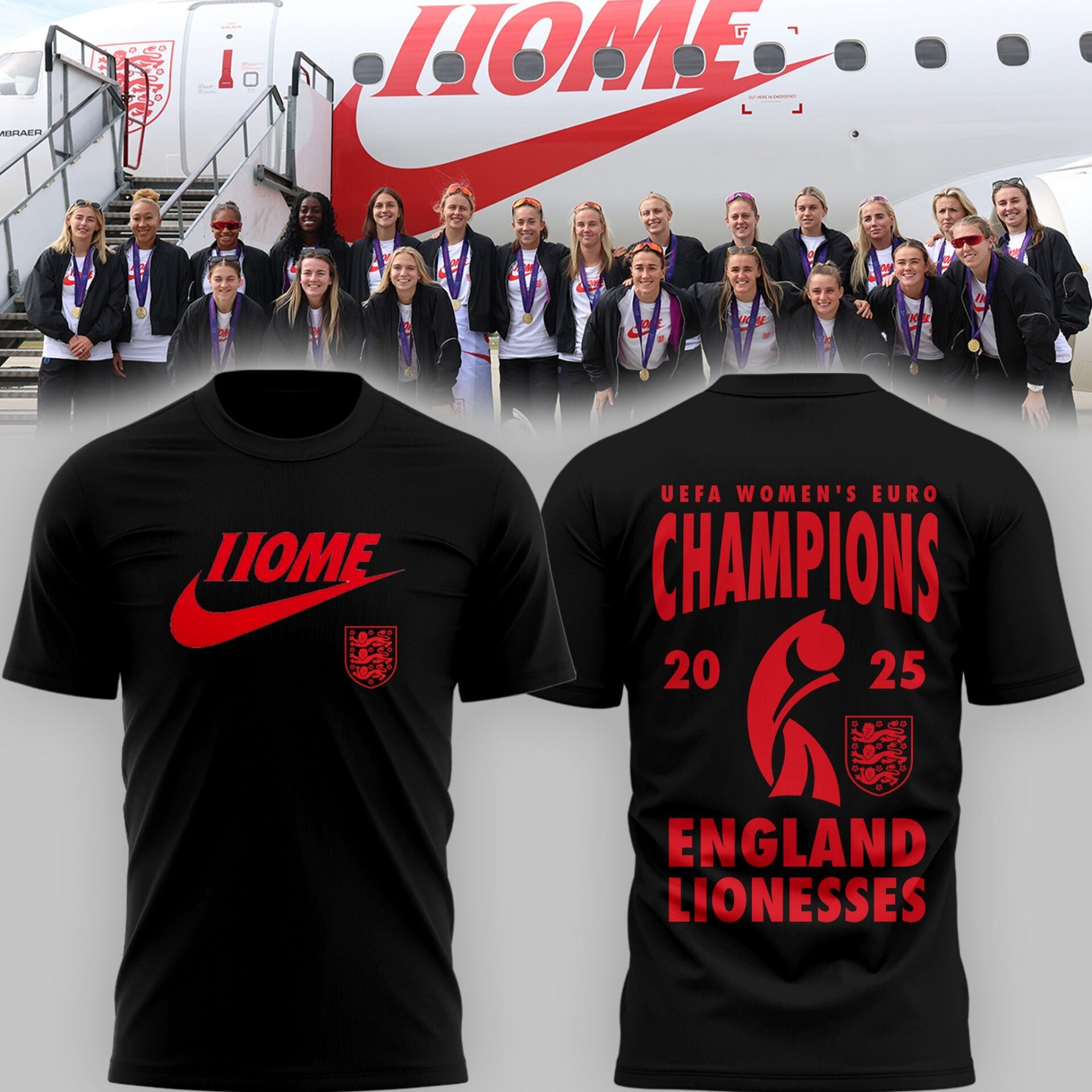 UEFA Women's Euro Champions The Lionesses T-Shirt Best Gift Ideas For Fans