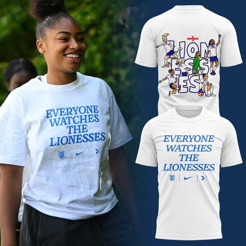 UEFA Women's Euro Everyone Watches The Lionesses T-Shirt Best Gift Ideas For Fans