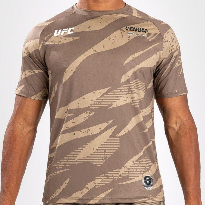 UFC Adrenaline by Venum Men's Fight Week T-shirt Desert Camo Best Gift For Big Fan Lovers.