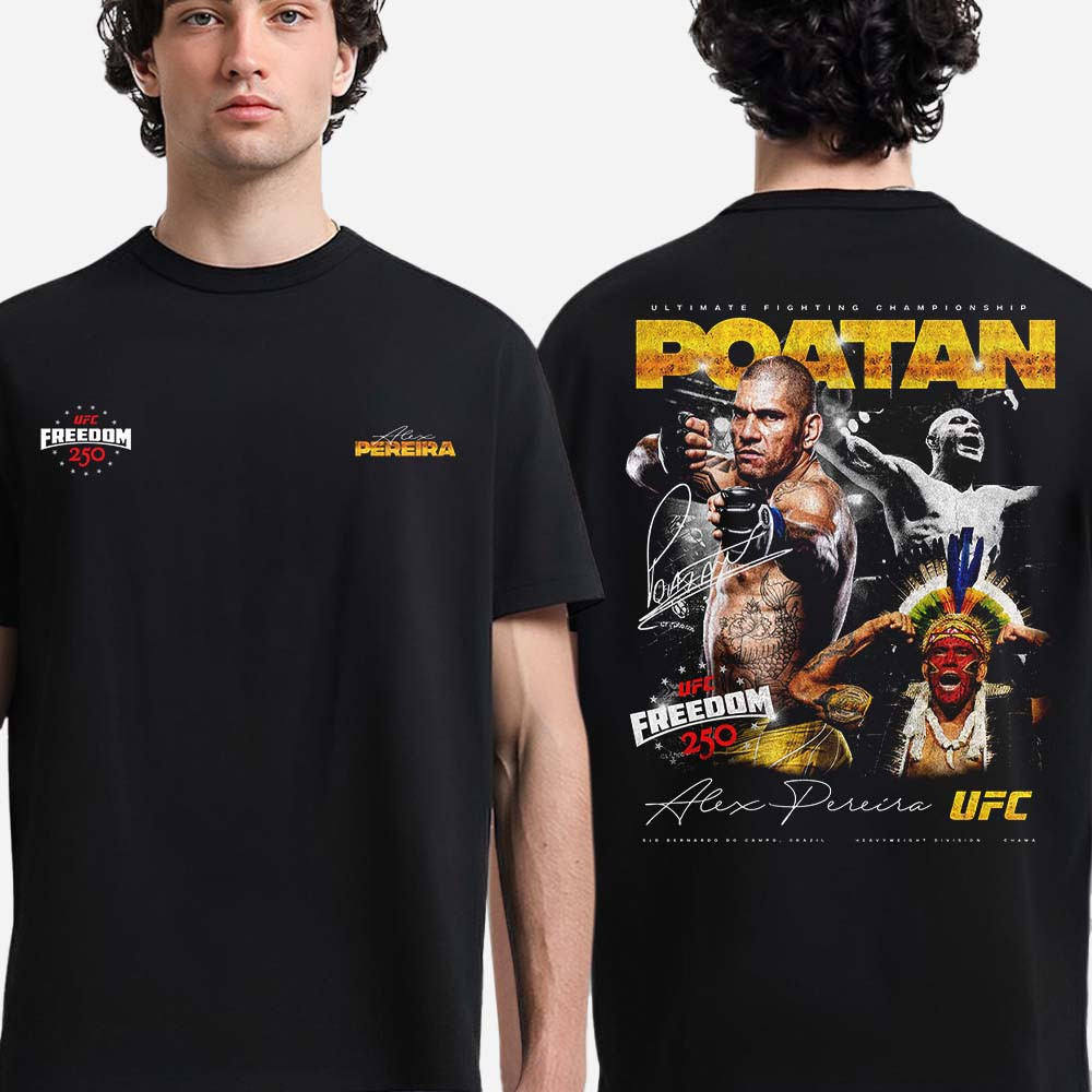 UFC Freedom 250 Alex Pereira Poatan Freedom 250 T-Shirt Alex Pereira UFC Shirt Gift For Fans
