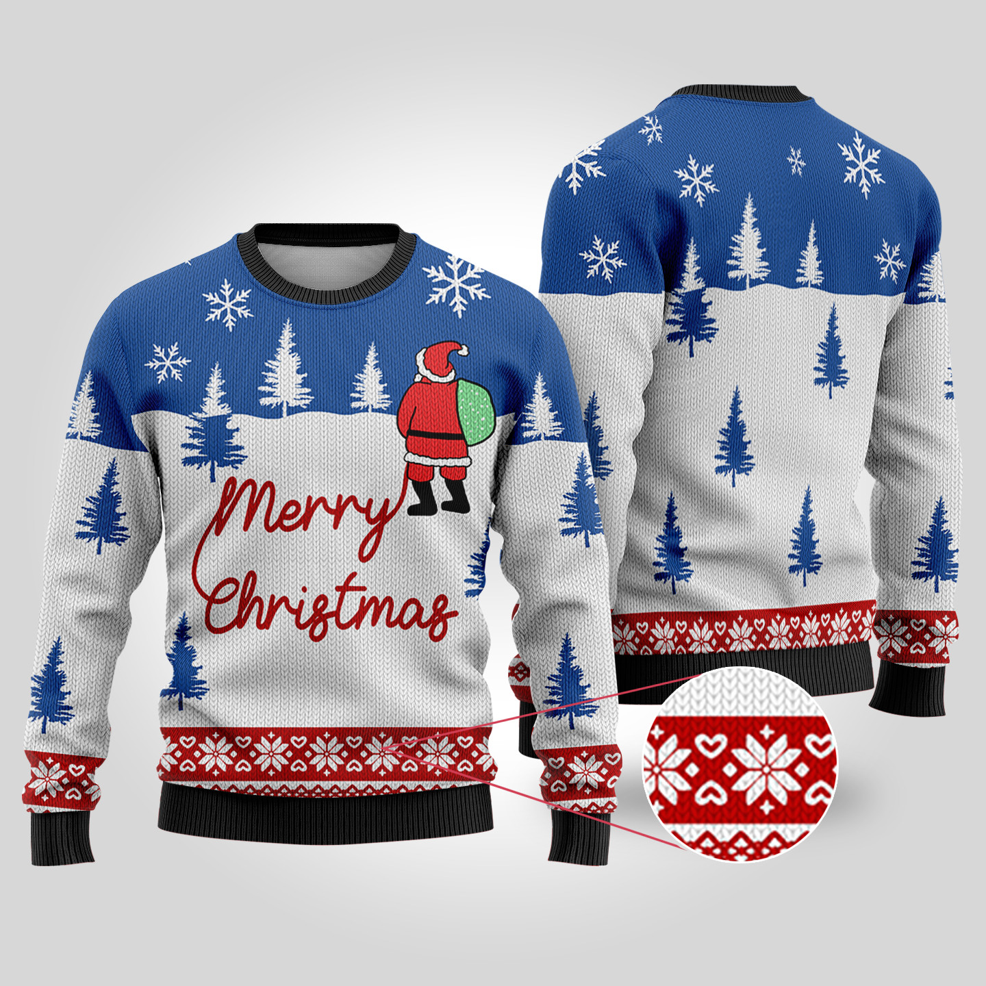 Ugly Christmas Sweater Santa At The North Pole Royal Exclusive Holiday Sweater Merch for Gift Giving