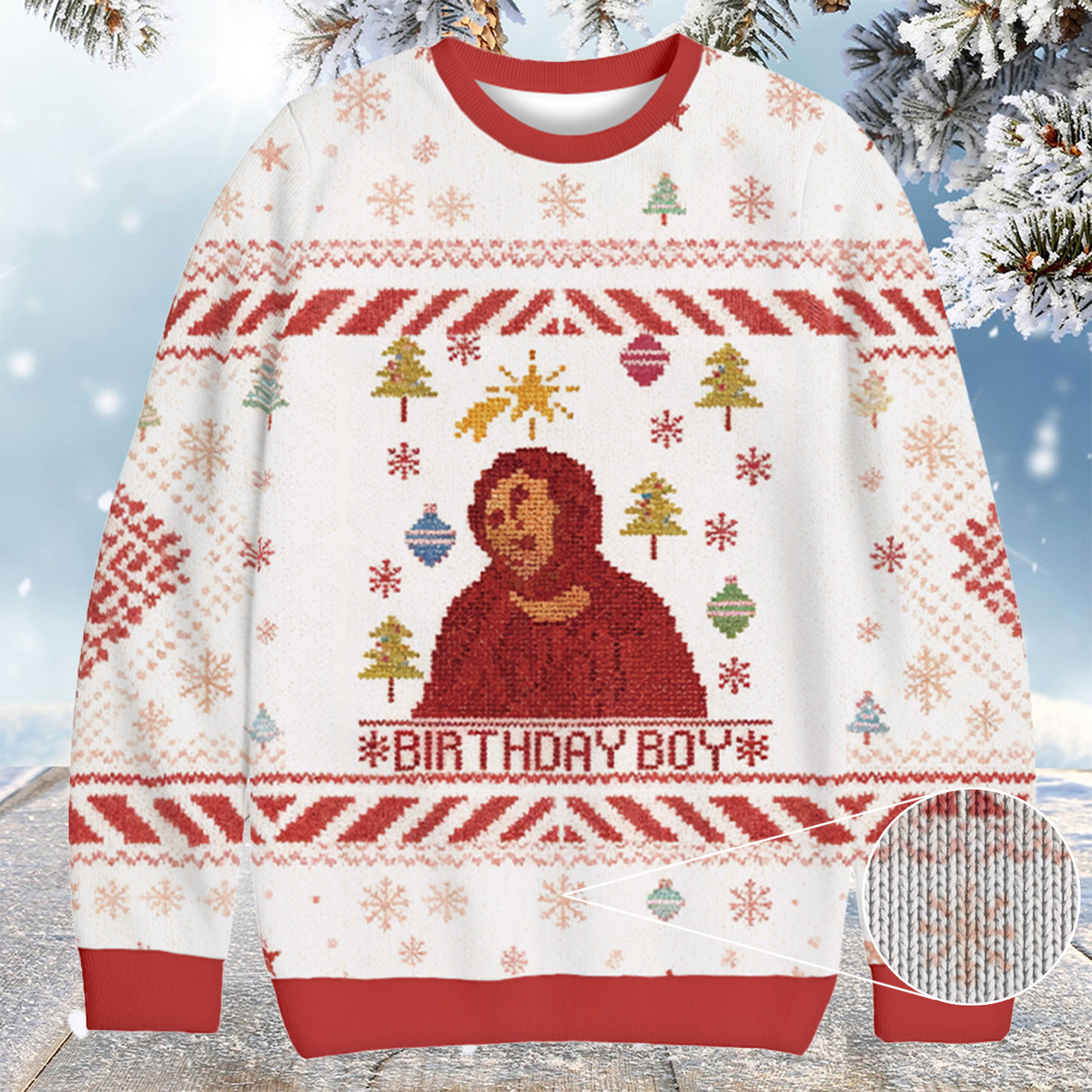 Ugly Jesus Christmas Ugly Sweater Merry Xmas Clothes Christmas Gifts For Husband