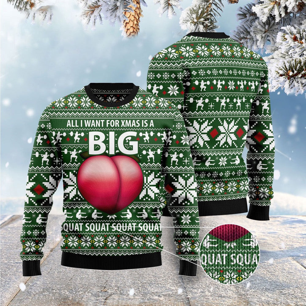 Ugly Sweater Big Booty Ugly Christmas Sweater Funny Ugly Christmas Sweater Holiday Gifts
