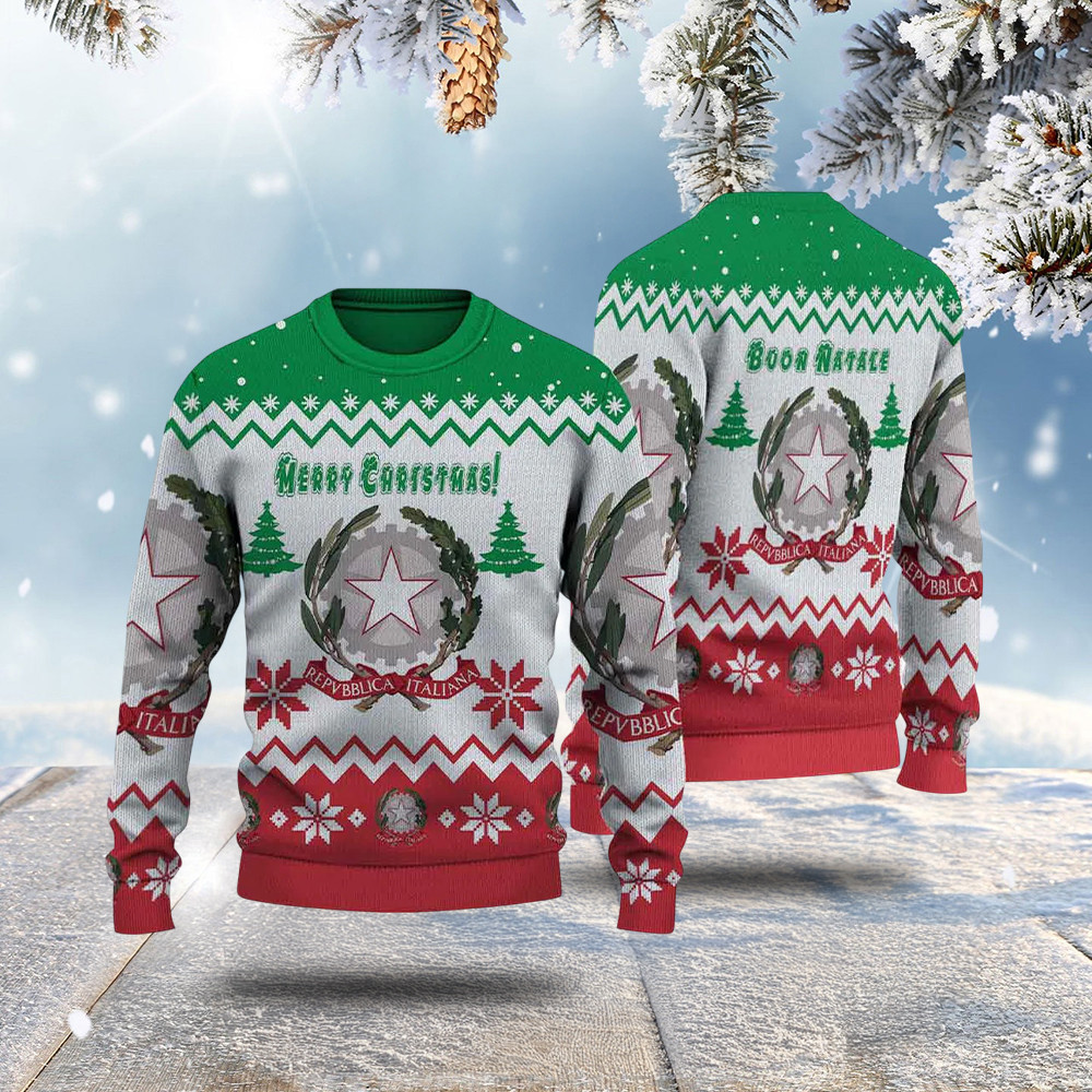 Ugly Sweater Italy Knitted Sweater Christmas