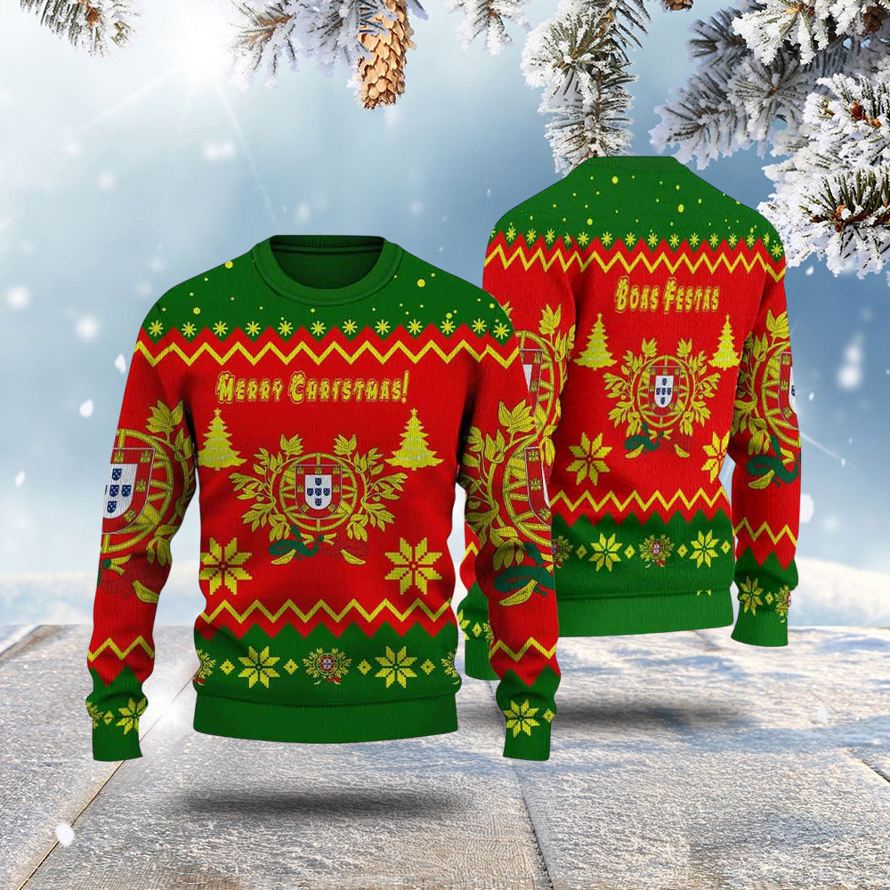 Ugly Sweater Portugal Knitted Sweater Christmas