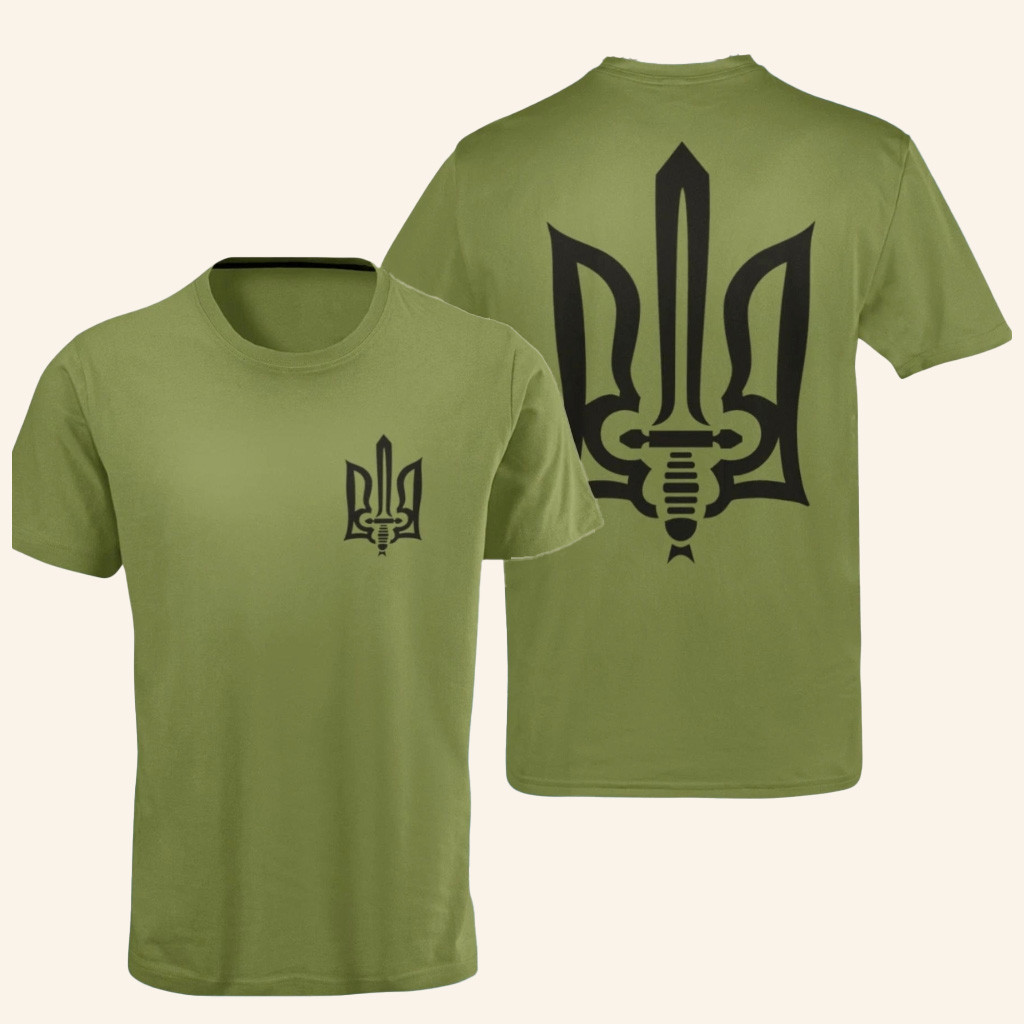 Ukrainian Trident Sword Zelensky T-Shirt Gifts For Ukraine Supporters