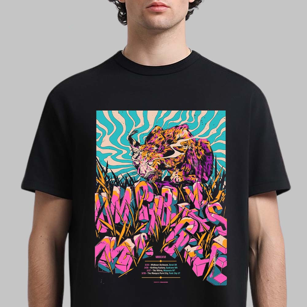 Umphrey's Mcgee 2026 Intermountain West Run Shows T-Shirt Rock Music Fan Shirt