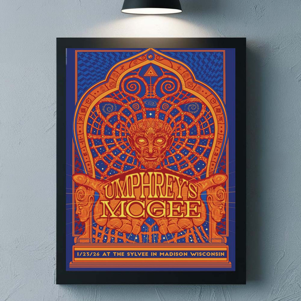 Umphrey's McGee Madison Wisconsin 2026 Gig Poster At The Sylvee On January 23 2026 Poster