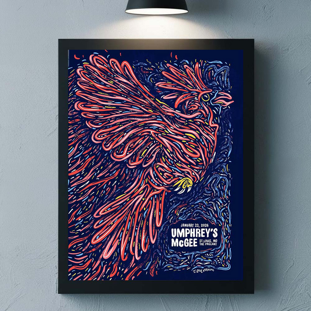 Umphrey's McGee St Louis Missouri 2026 Gig Poster At The Pageant On January 22 2026 Poster Umphrey's McGee St Louis Missouri 2026 Gig Poster At The Pageant On January 22 2026 Poster