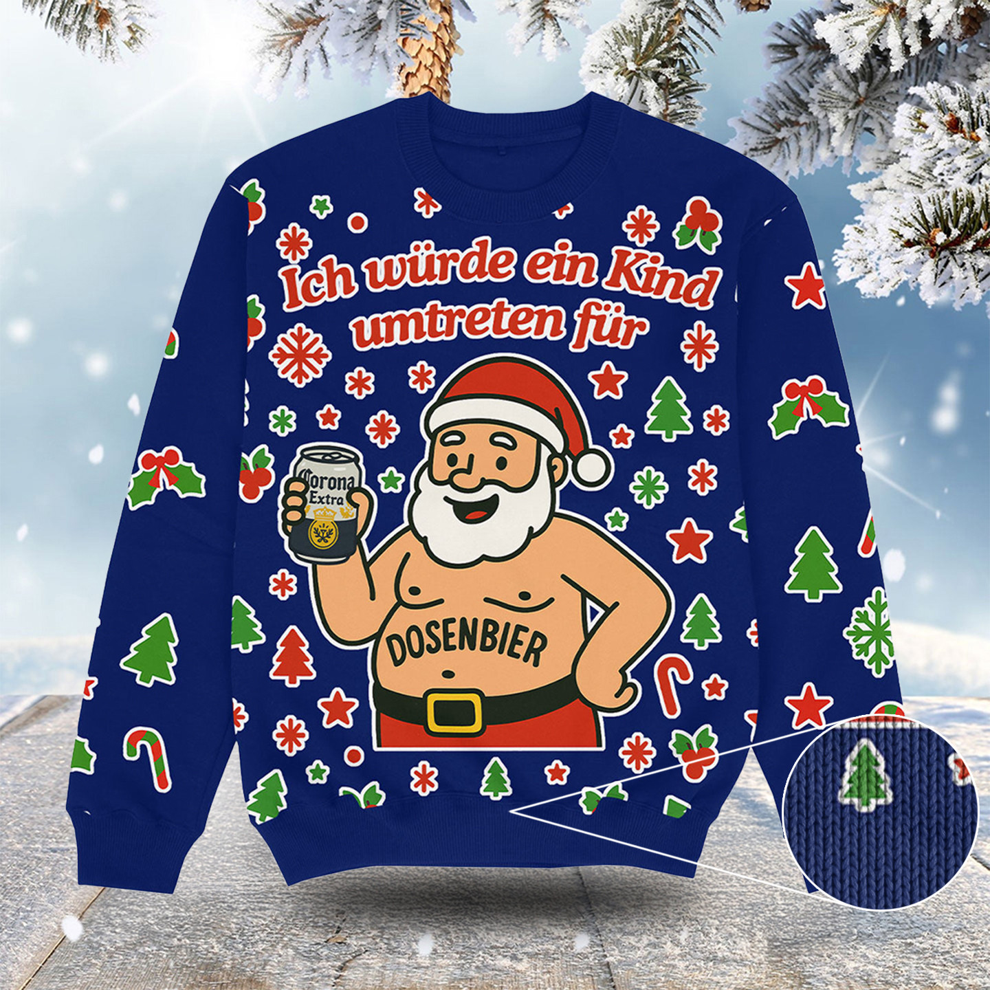 Umtreten Blau Christmas Ugly Sweater Cute Christmas Apparel Stocking Stuffers For Brother