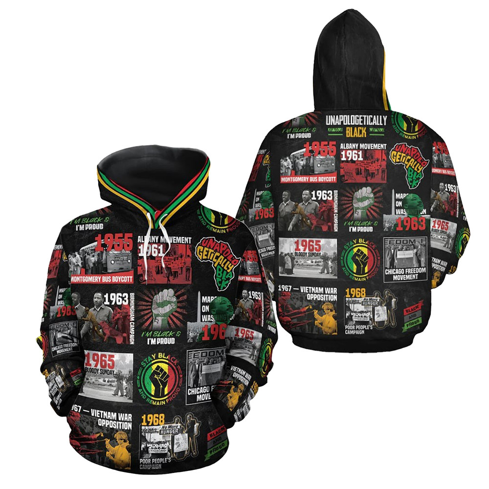 Unapologetically Black History Hoodie Black History Month Apparel African Pride Present