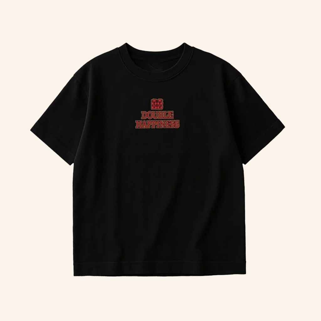 Uncle Reco Merch Double Happiness Black T-Shirt Christmas Presents For Boyfriend