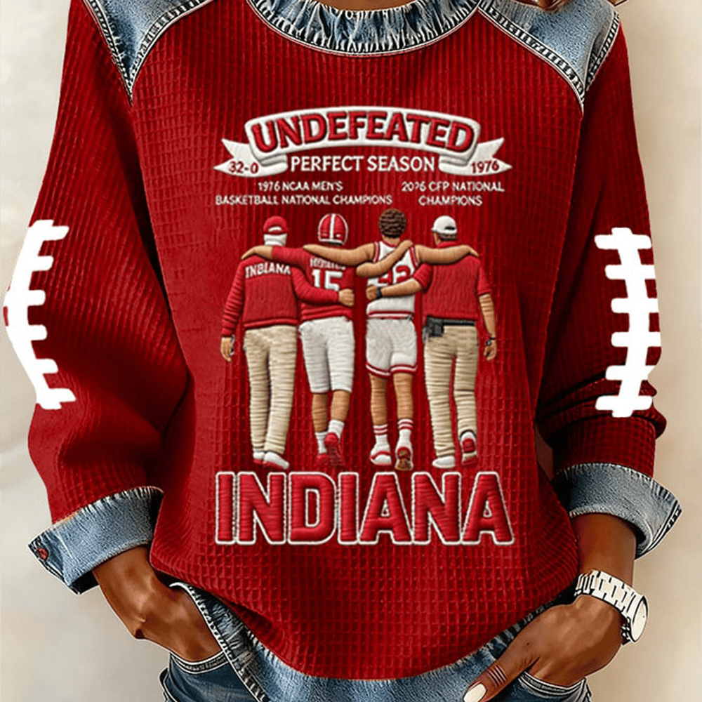 Undefeated Indiana IU National Champs Sweatshirt IU Football National Championship Merch Fan Gear
