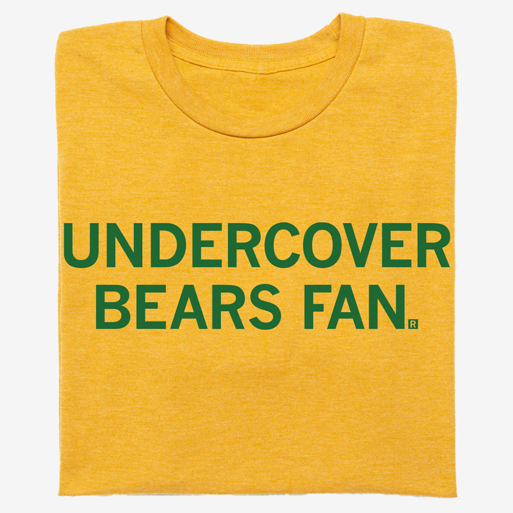 Undercover Bears Fan T-Shirt Football Clothes Unique Gifts For Bears Nation