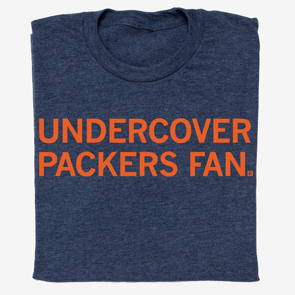 Undercover Packers Fan T-Shirt Bears Fan Clothes Unique Gifts For Football Fans