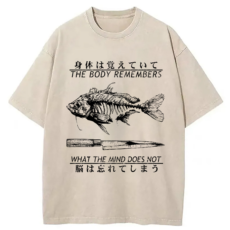 Unforgotten By The Body Washed T-Shirt Retro Humor Graphic Top Gifts For Best Friend Unforgotten By The Body Washed T-Shirt Retro Humor Graphic Top Gifts For Best Friend