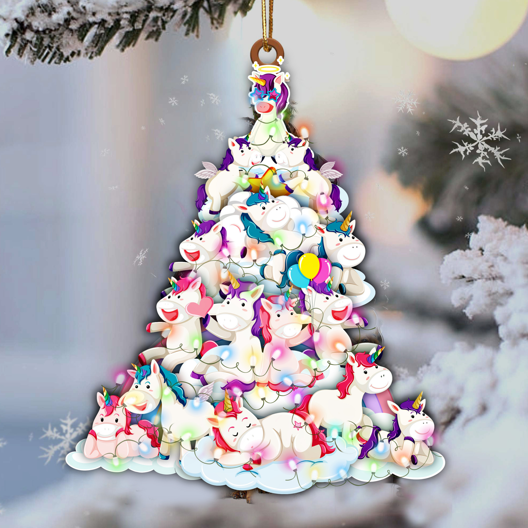 Unicorn Christmas Tree Ornament Unicorn Christmas Tree Decorations Xmas Holiday 2024 Ideas